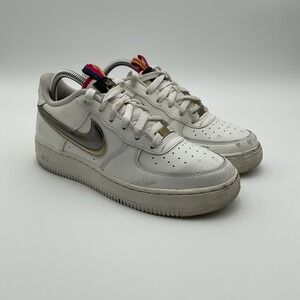 Classic NIKE Air Force 1 LV8 GS 'Mixed Metals' DH9595-001 White Size 7Y‎ #514